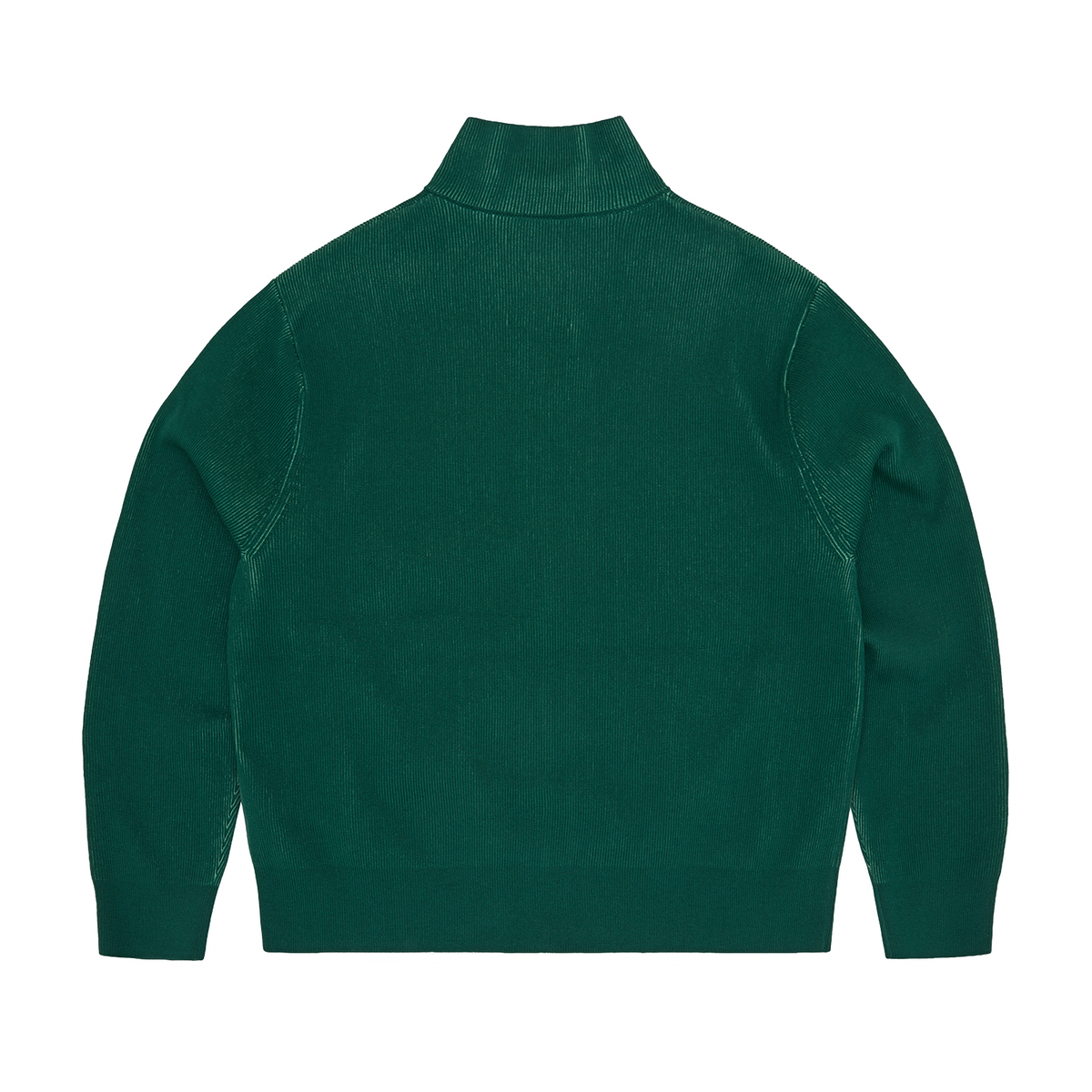 2 TONE RIBBED KNIT ZIP UP [GREEN] – CRTZRTW