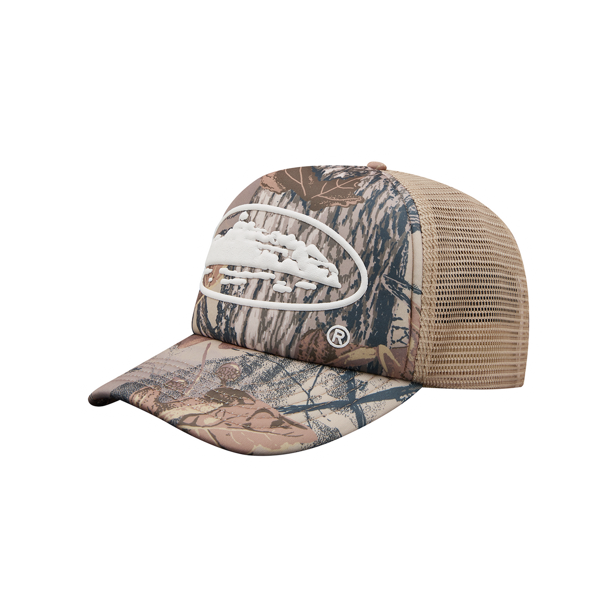ISLAND PUFF PRINT TRUCKER HAT [FOREST CAMO] – CRTZRTW