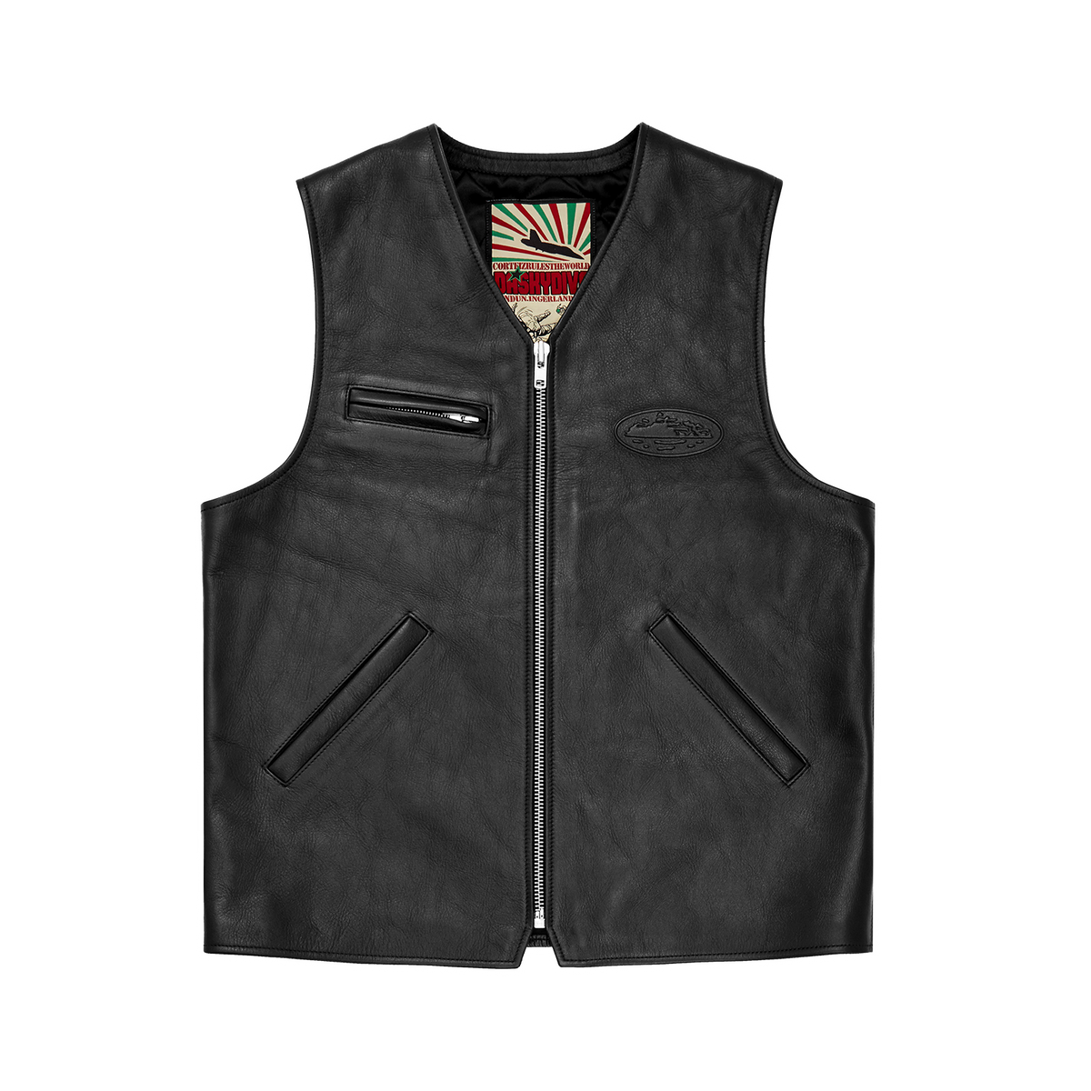 SKYDIVE LEATHER VEST [BLACK] – CRTZRTW