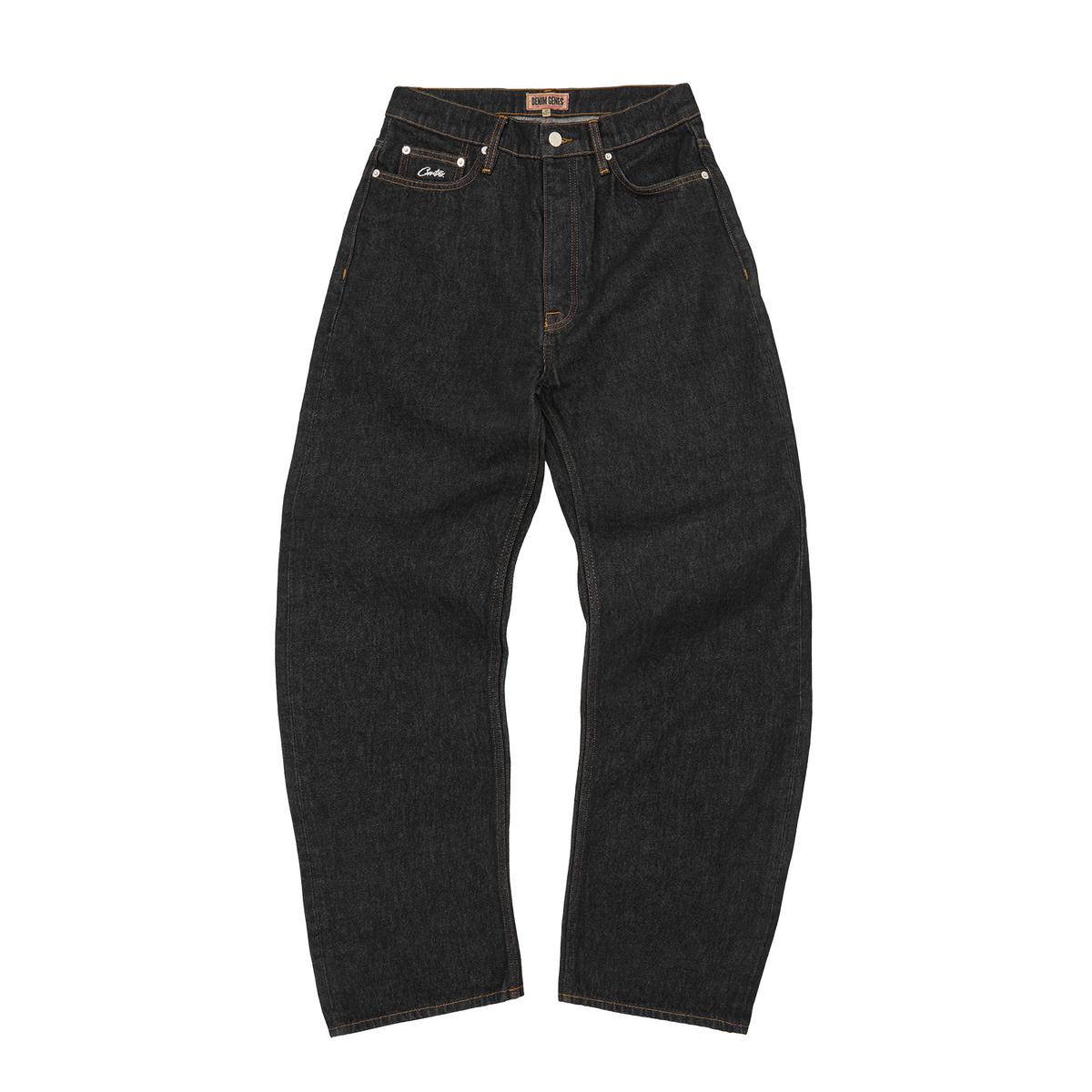 DUAL STRIPE BAGGY JEANS [WASHED BLACK] – CRTZRTW