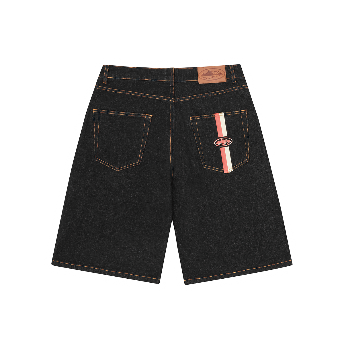 パンツ CORTEIZ DUAL STRIPE DENIM SHORT DUAL STRIPE DENIM SHORT [WASHED BLACK] – CRTZRTW