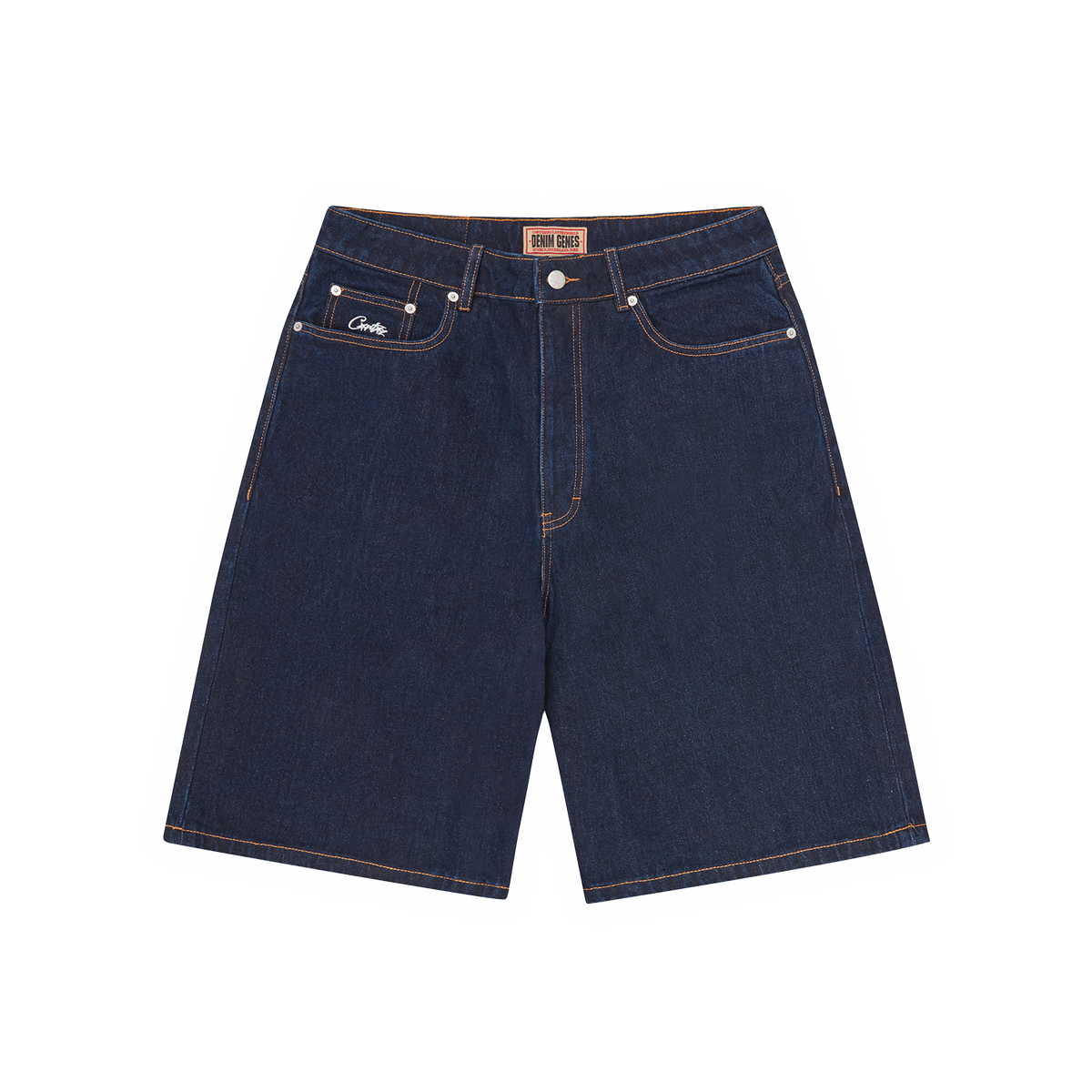 DUAL STRIPE DENIM SHORT [WASHED INDIGO] – CRTZRTW