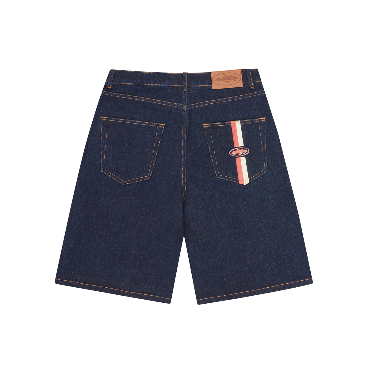 corteiz デニムショーツ DUAL STRIPE DENIM SHORT [WASHED INDIGO] – CRTZRTW