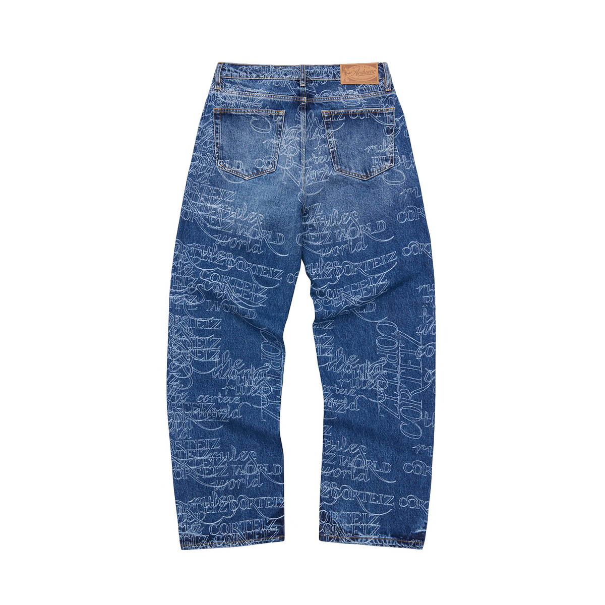 Corteiz TOKYO ポップアップDENIM JEAN30 HANDWRITTEN BAGGY JEANS [MIDWASH INDIGO] – CRTZRTW