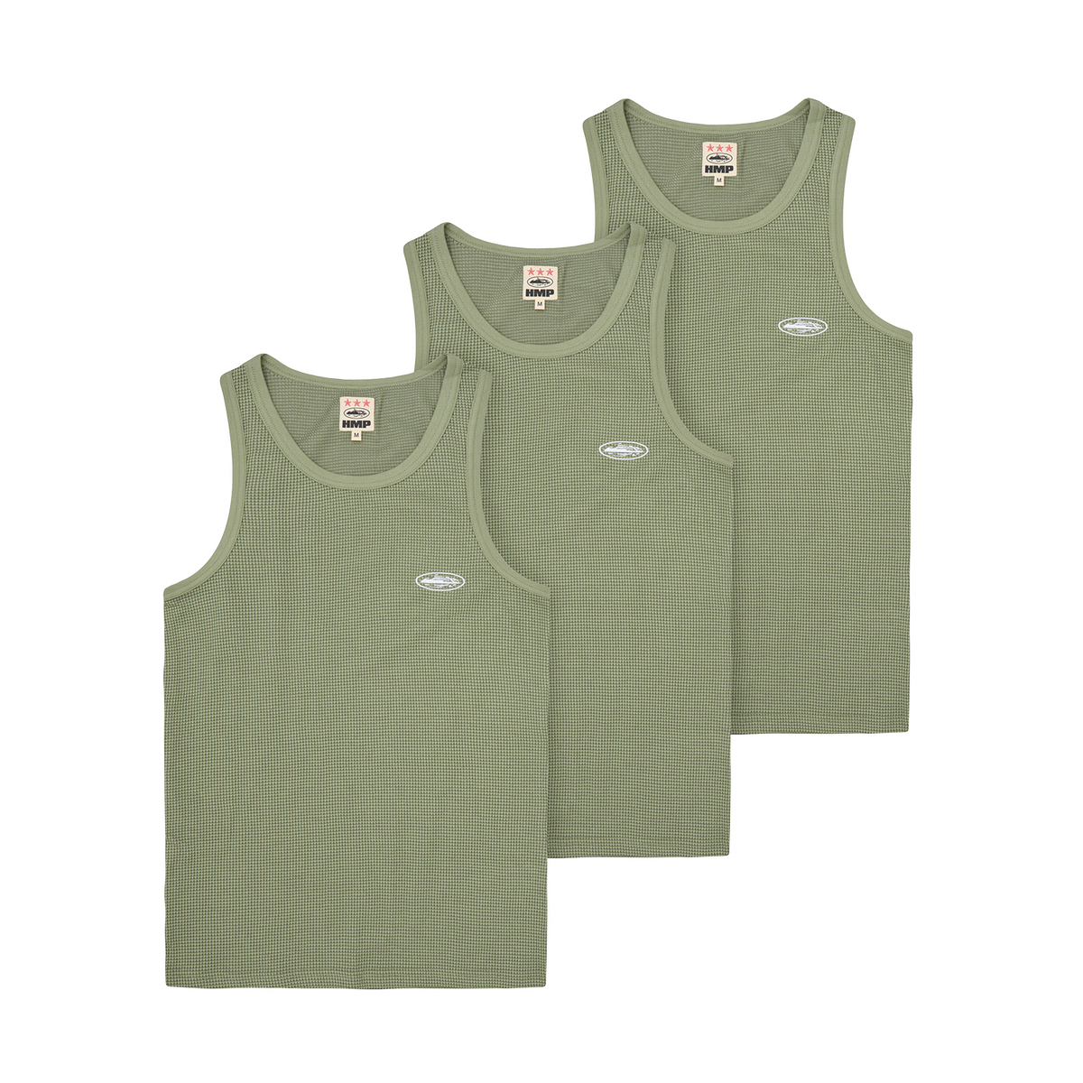 HMP ESSENTIALS TANK TOP [3PK] [OLIVE] – CRTZRTW