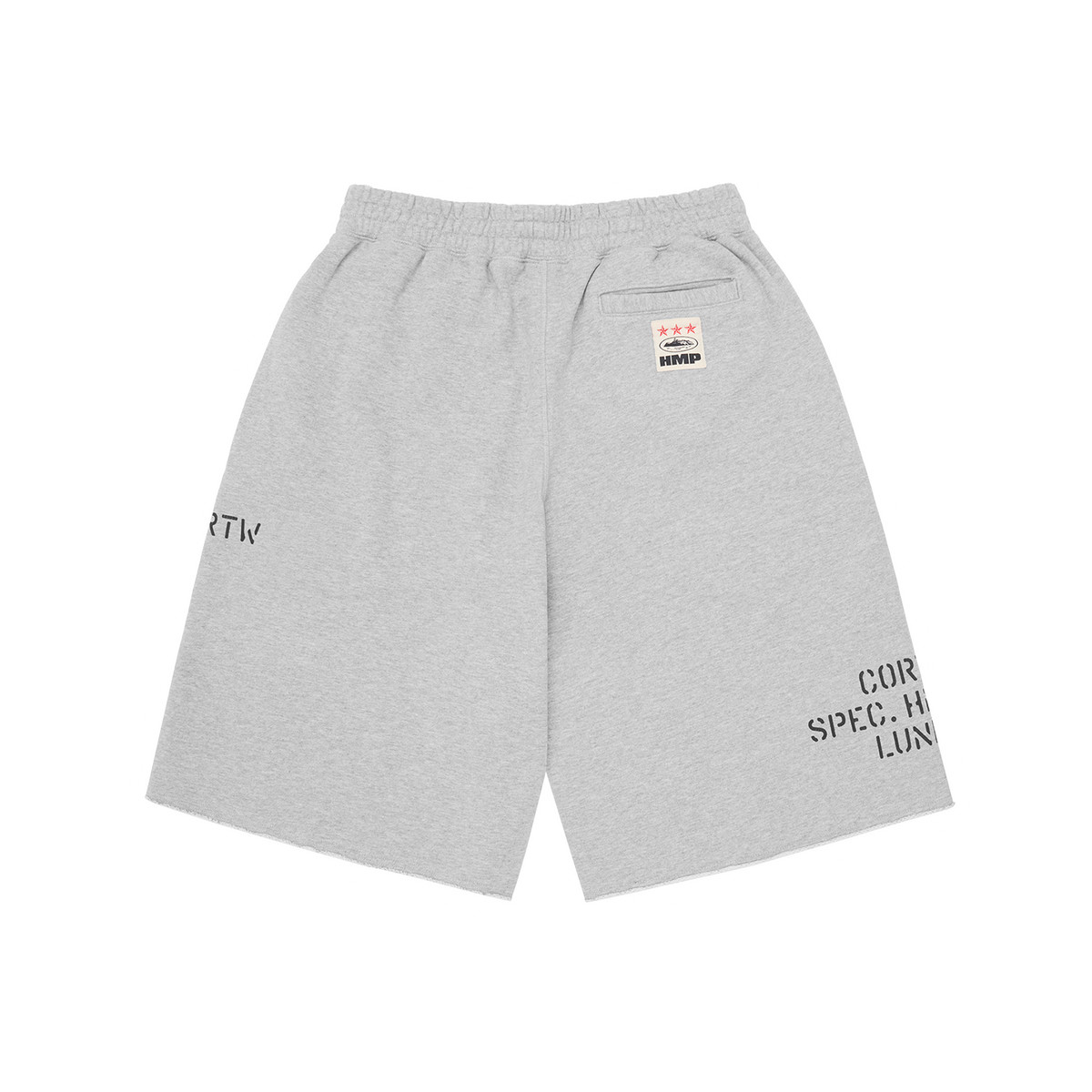 HMP STENCIL SWEATSHORT [HEATHER GREY] – CRTZRTW