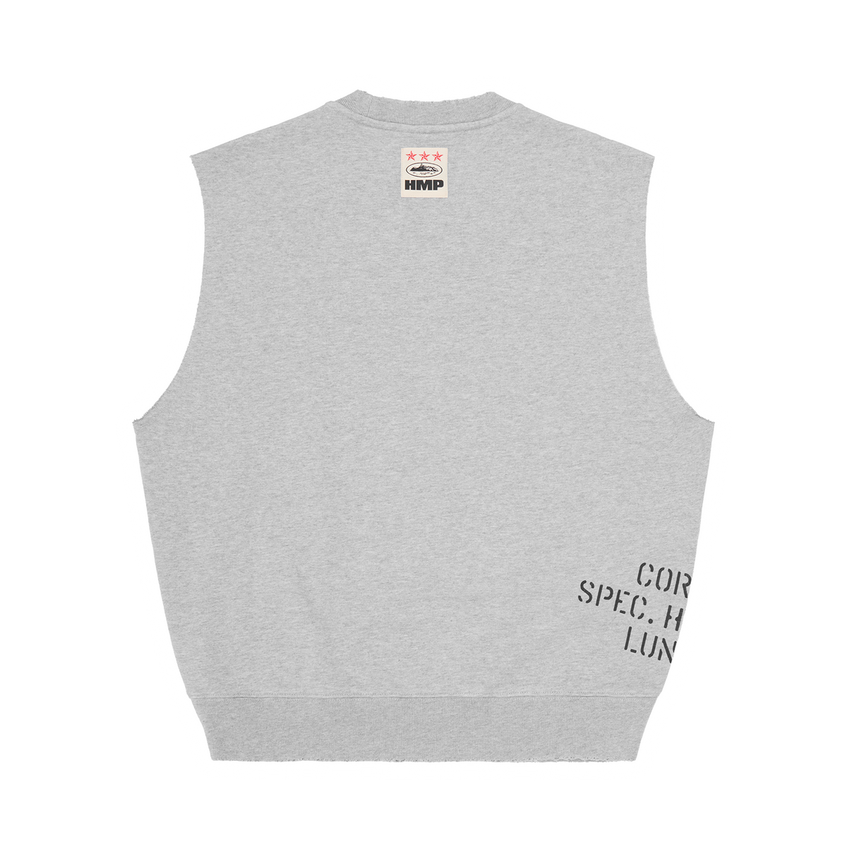 HMP STENCIL VEST [HEATHER GREY] – CRTZRTW