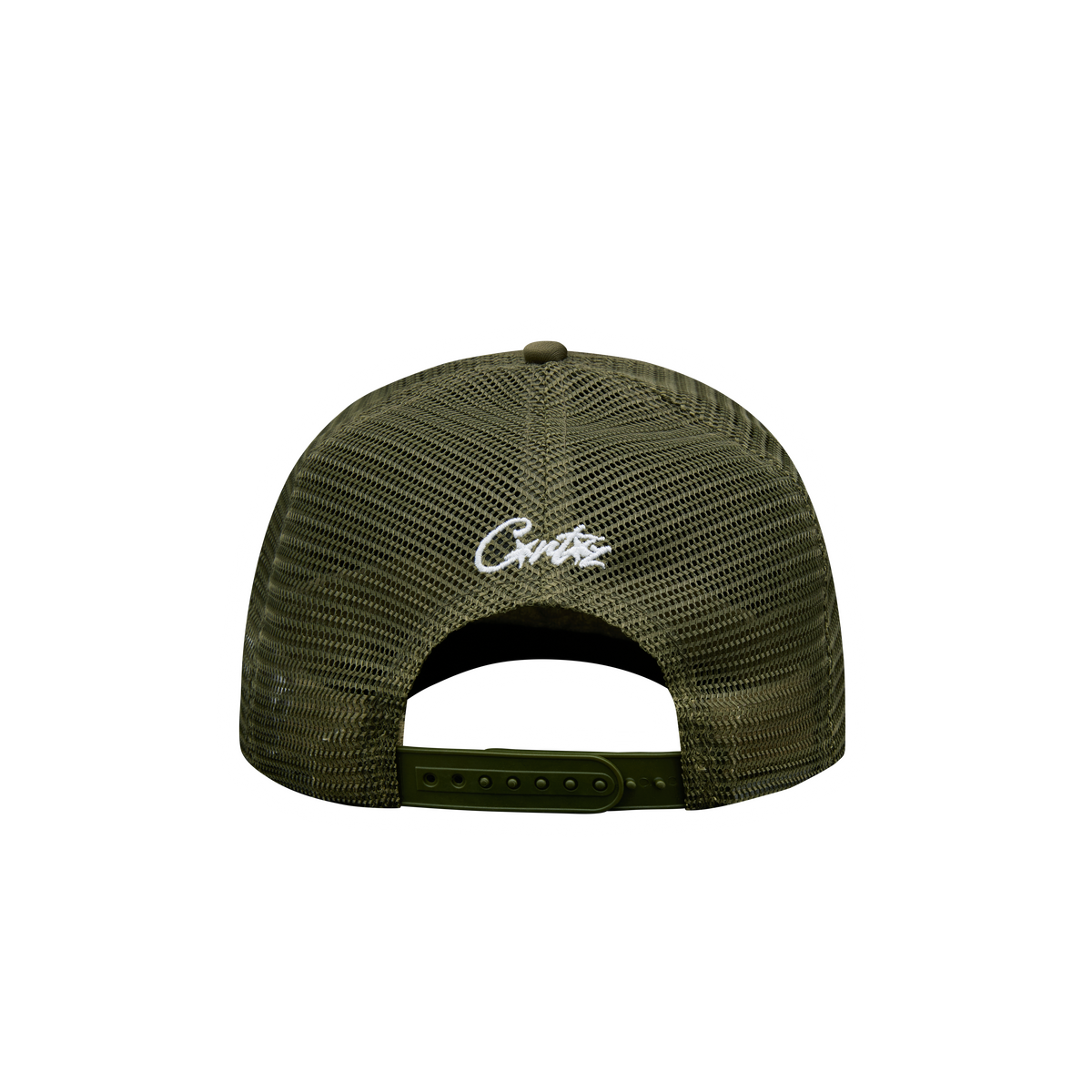 ISLAND PUFF PRINT TRUCKER HAT [OLIVE] – CRTZRTW