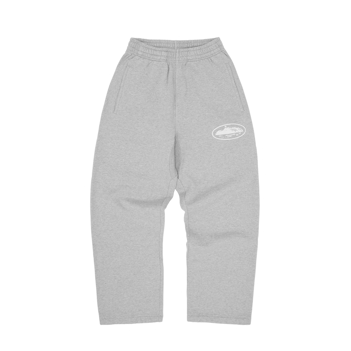 ISLAND PUFF PRINT OPEN HEM SWEATPANT [HEATHER GREY] – CRTZRTW