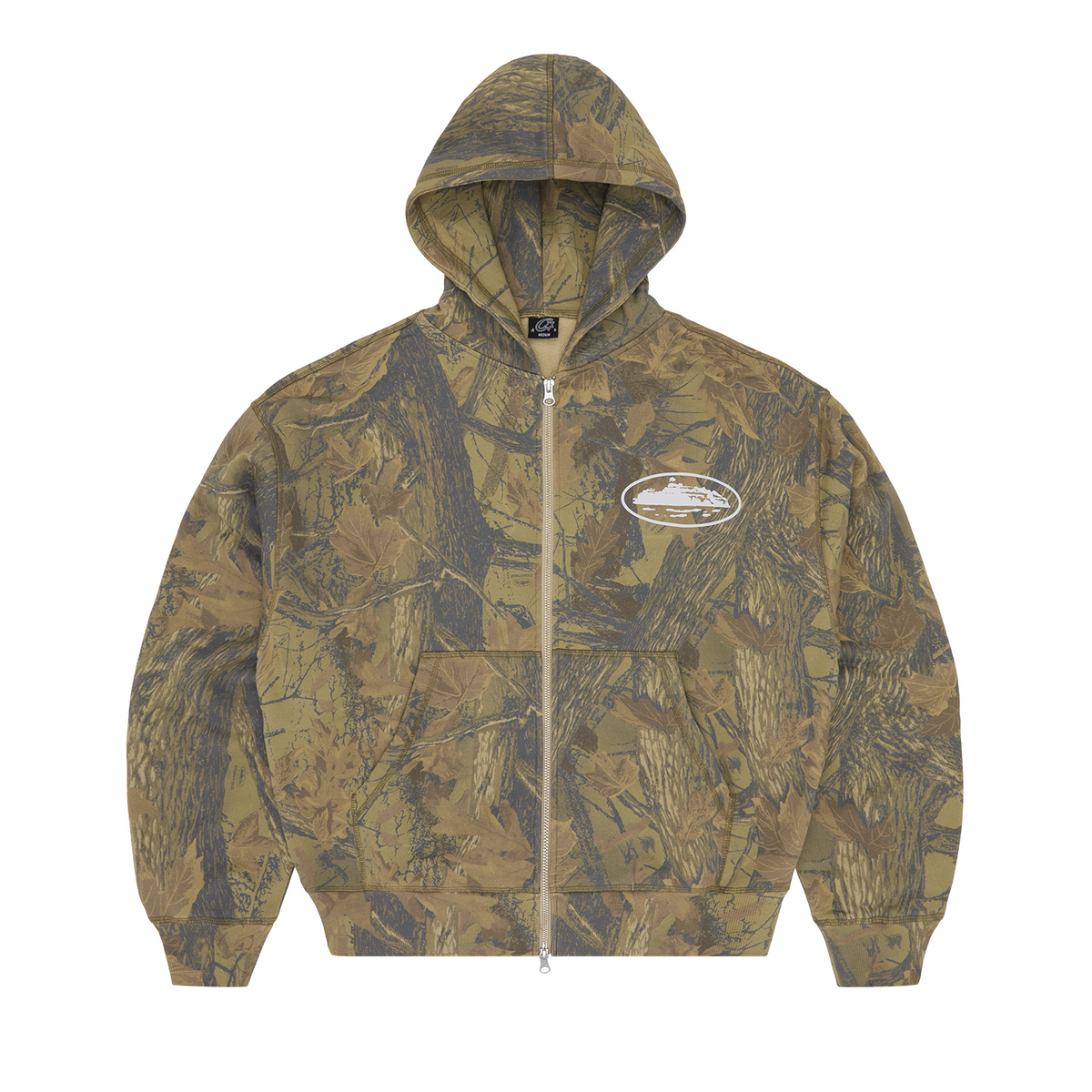 ISLAND PUFF PRINT ZIP HOODIE [FOREST CAMO] – CRTZRTW
