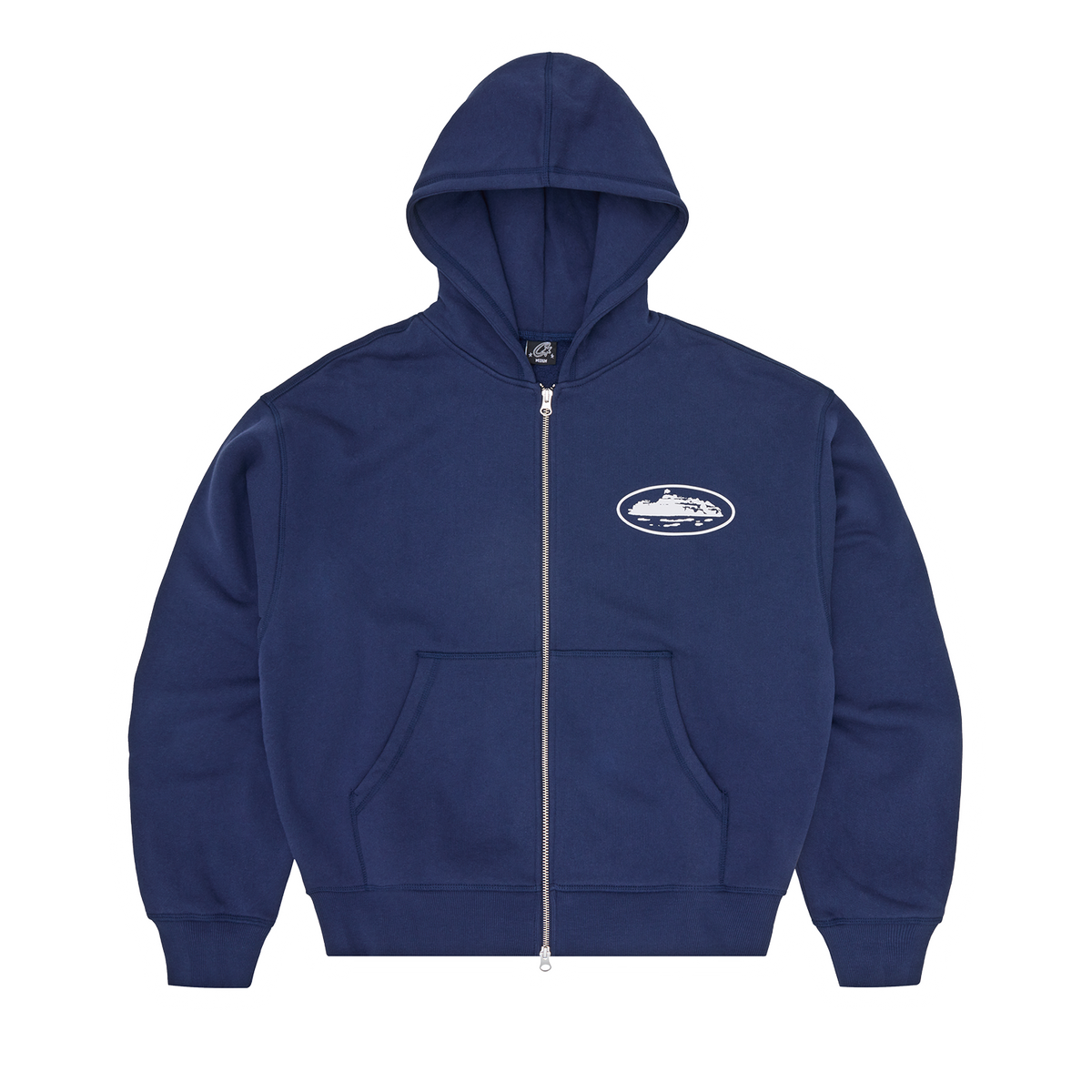 ISLAND PUFF PRINT ZIP HOODIE [NAVY] – CRTZRTW