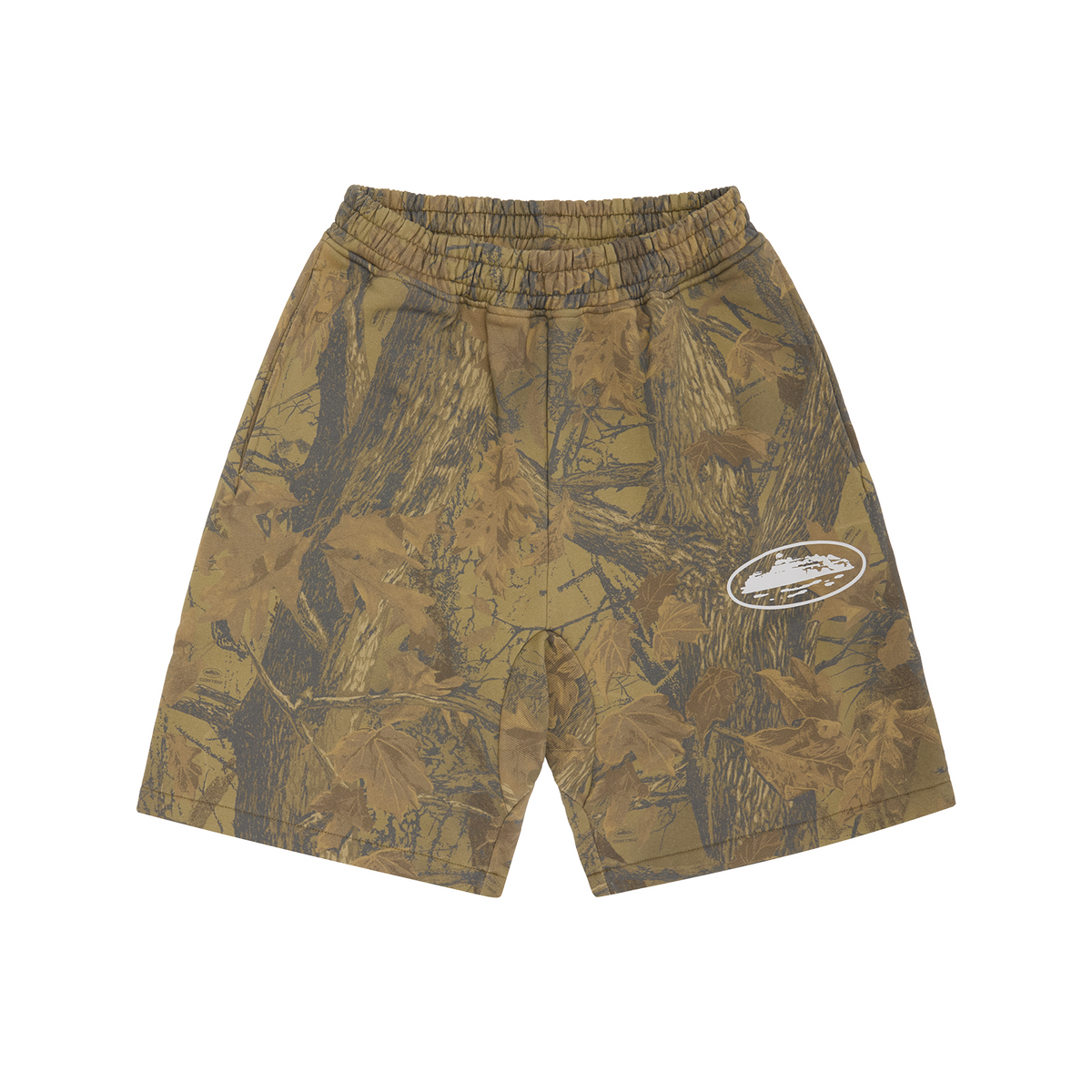 ISLAND PUFF PRINT SWEATSHORT [FOREST CAMO] – CRTZRTW