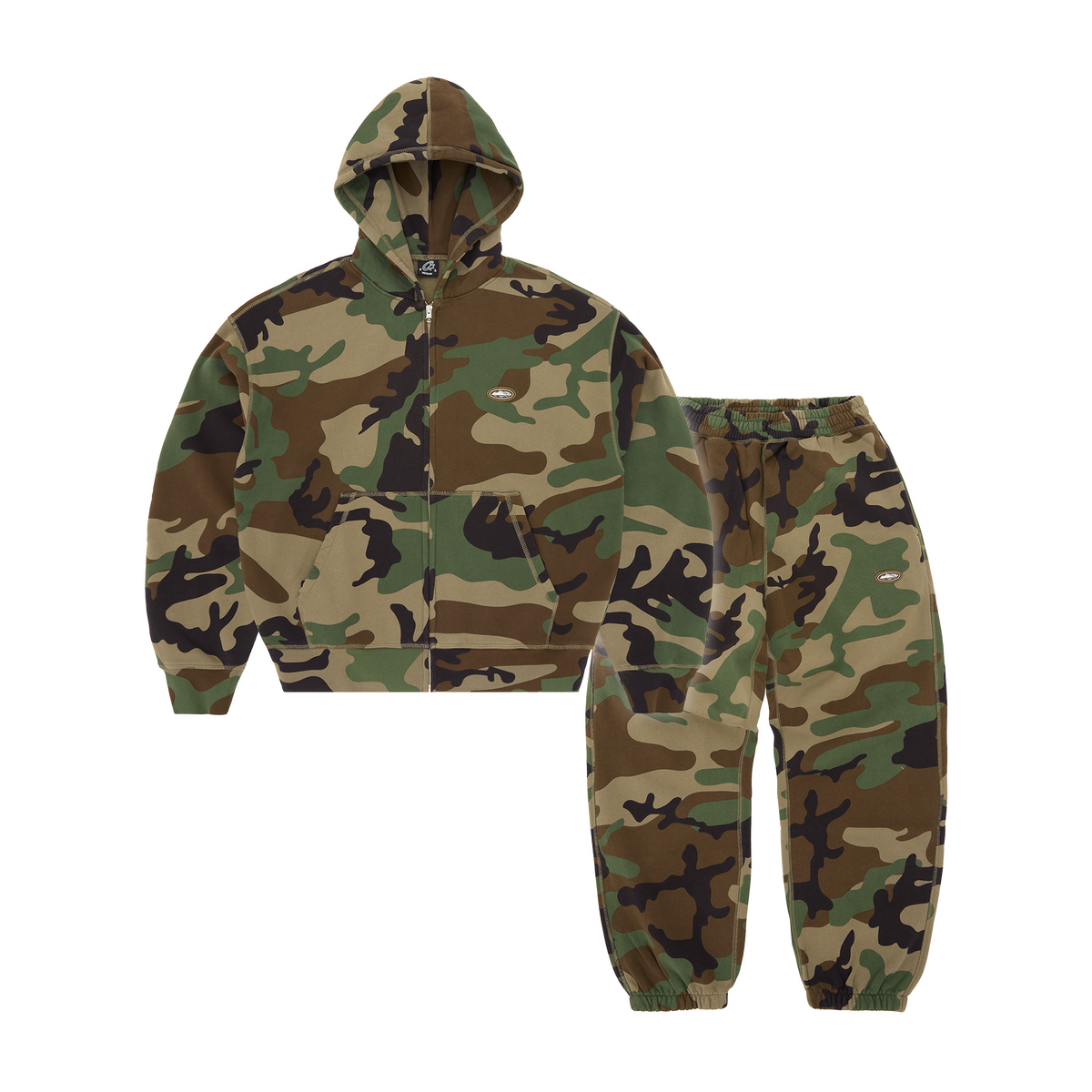 MINI ISLAND HOODIE TRACKSUIT [WOODLAND CAMO] – CRTZRTW