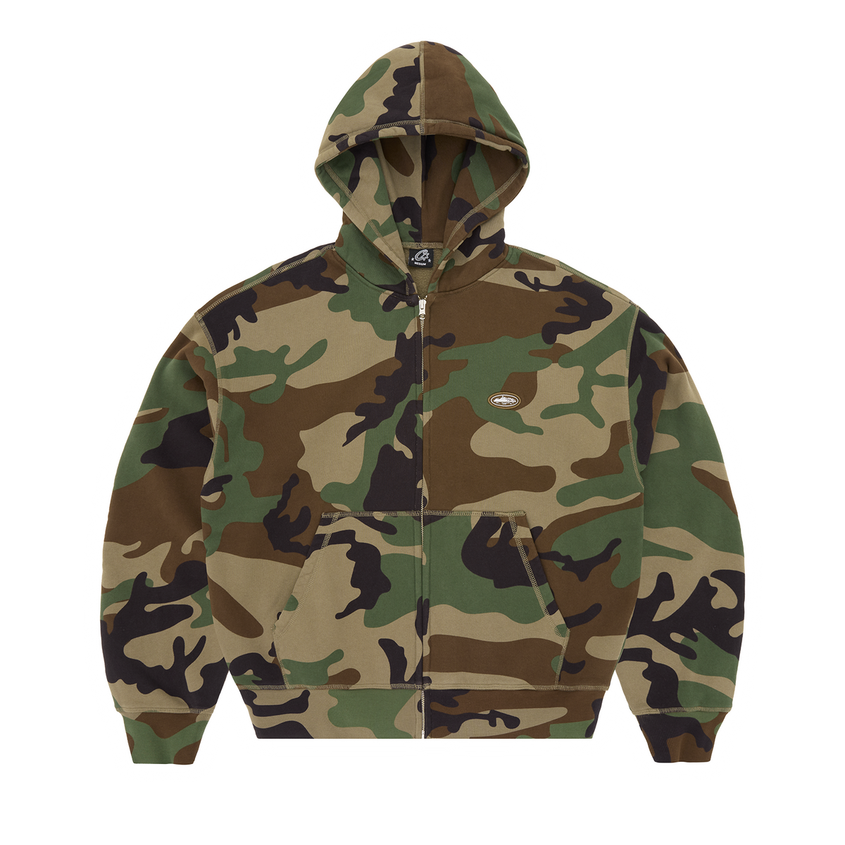 MINI ISLAND ZIP HOODIE [WOODLAND CAMO] – CRTZRTW