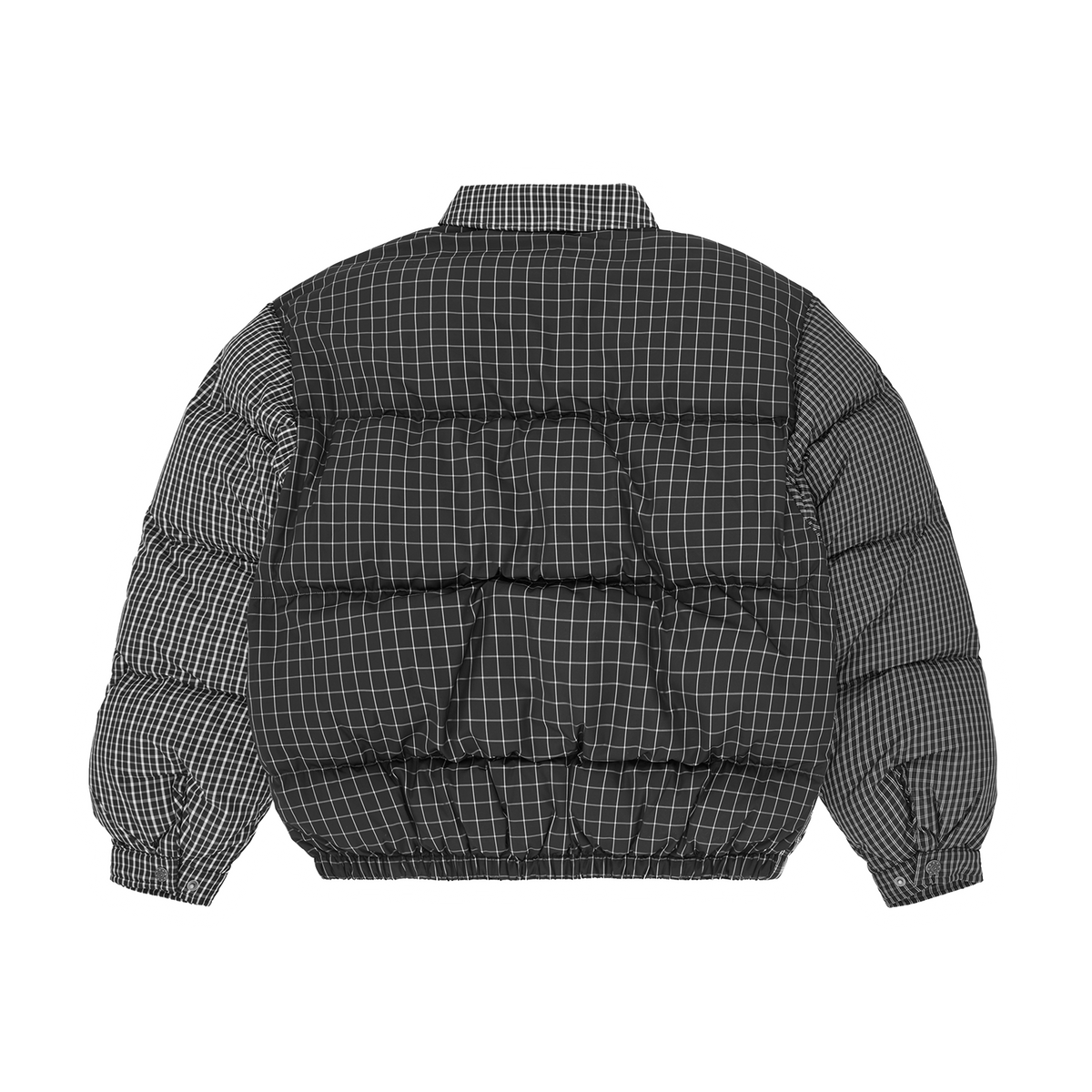 MIXPLAIDCOLLARBOLOJACKET_BLACK