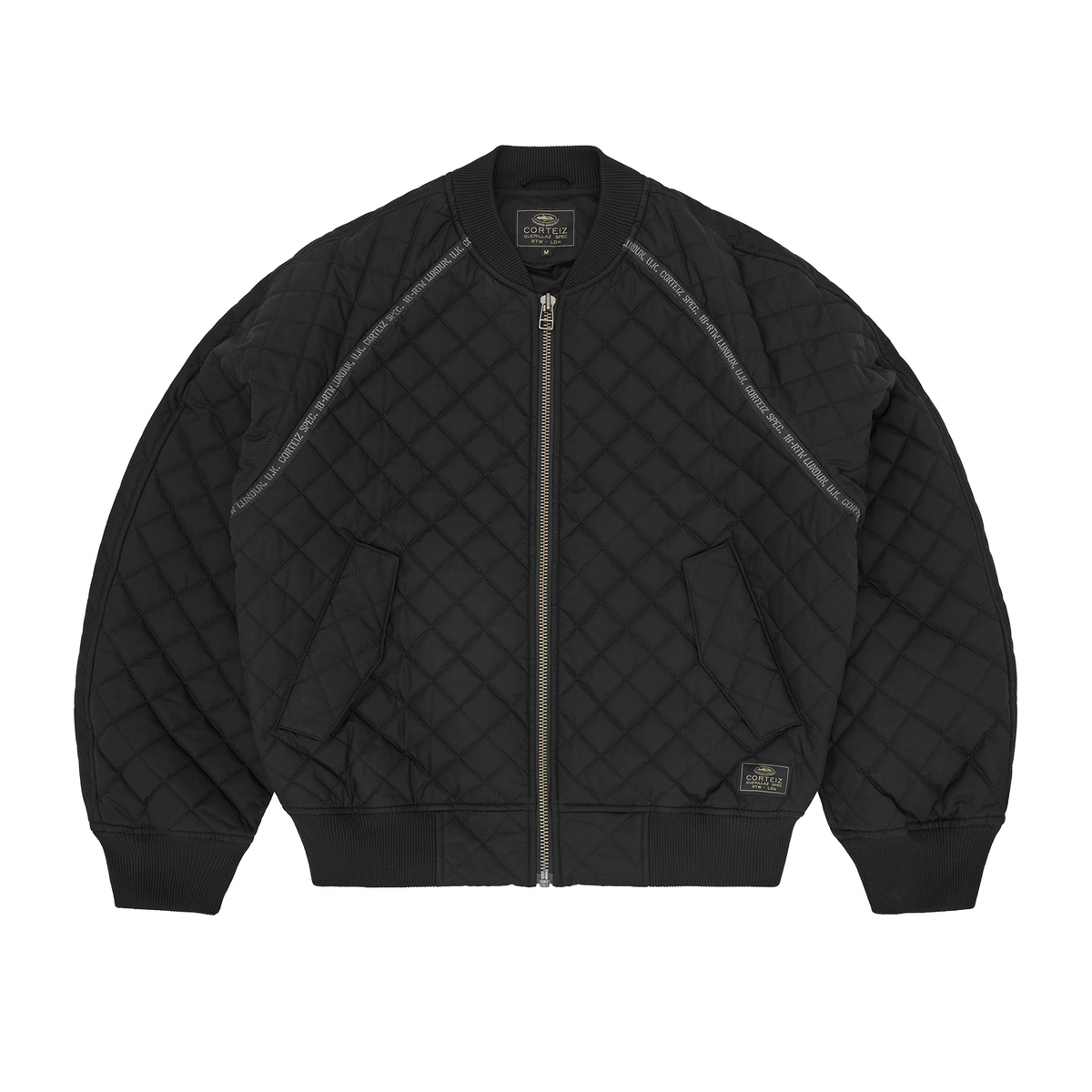 QUILTED EXCHANGE BOMBER [BLACK] – CRTZRTW