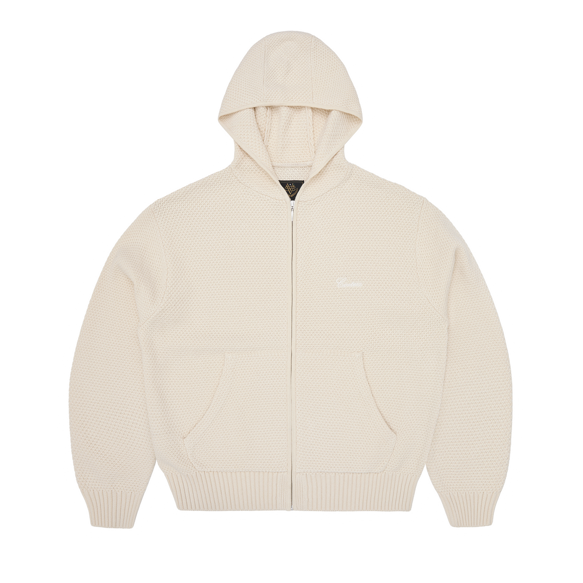 R　Trois Logo Knit Hoodie LOGO KNIT HOODIE