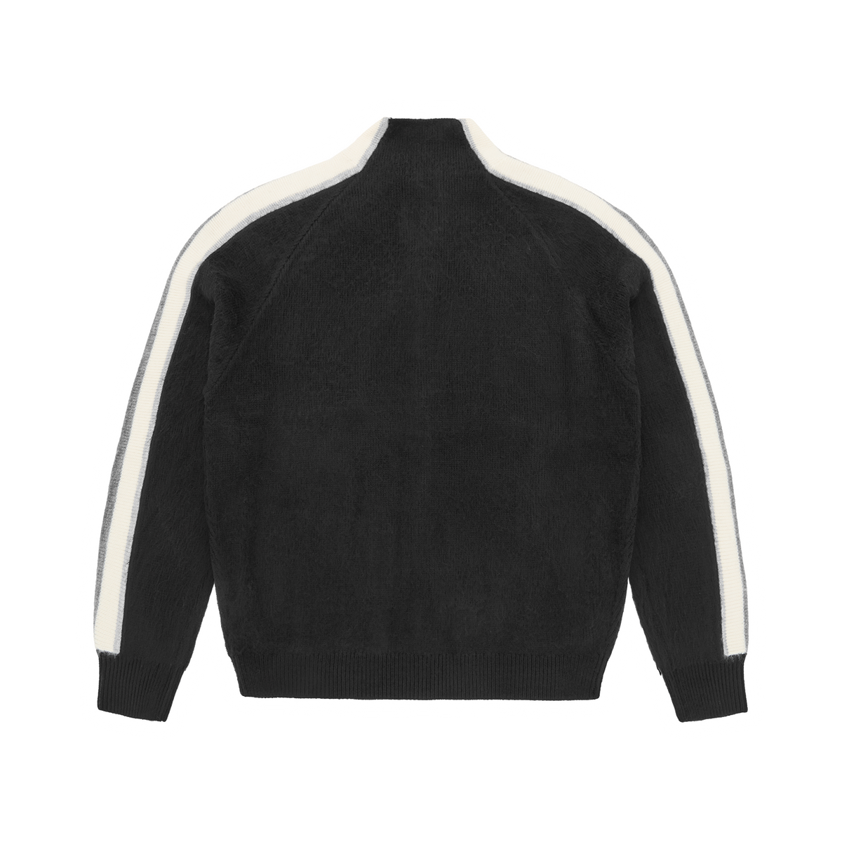 MULTI STRIPE KNIT ZIP UP [BLACK] – CRTZRTW