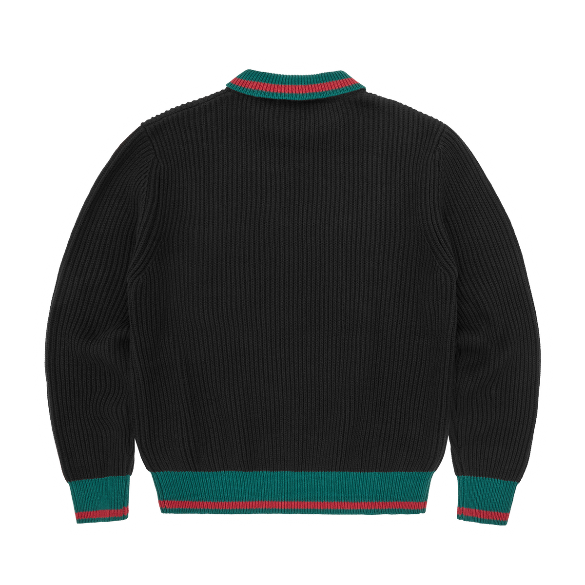 GIANNI KNIT POLO SWEATER [BLACK] – CRTZRTW