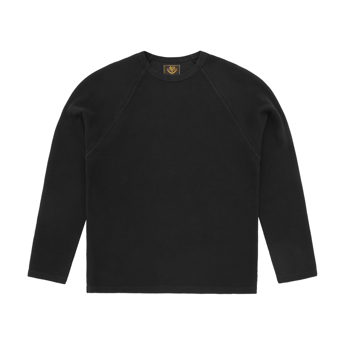 STAR RAGLAN WAFFLE THERMAL [BLACK] – CRTZRTW