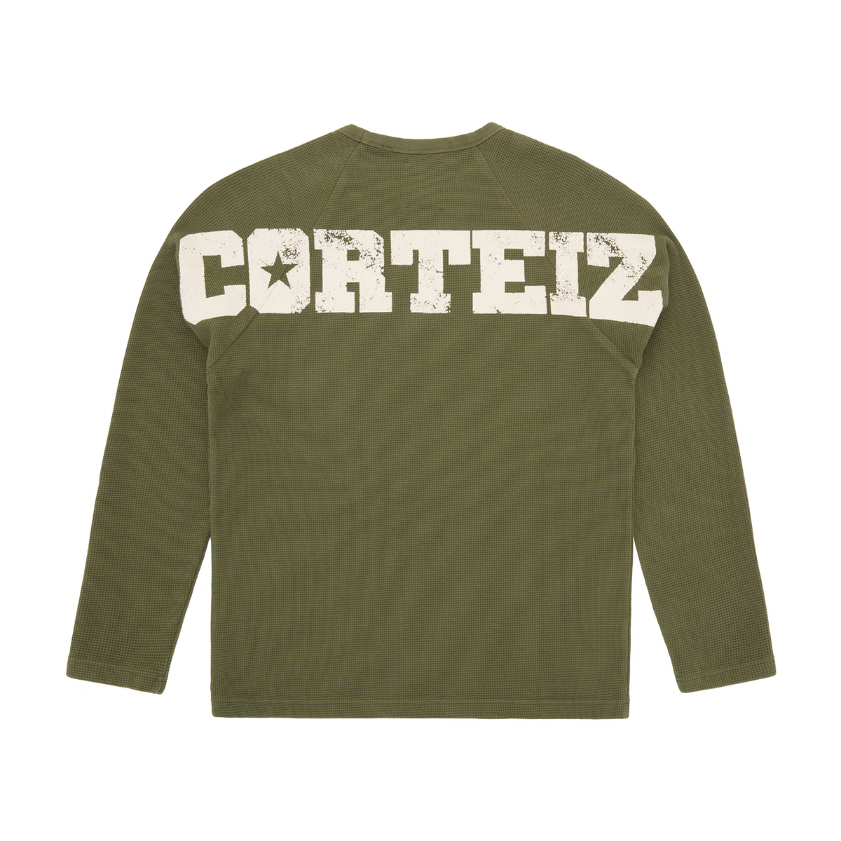 STAR RAGLAN WAFFLE THERMAL [OLIVE] – CRTZRTW