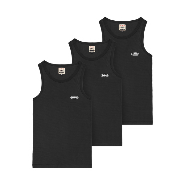 Corteiz ロゴタンクトップ HMP ESSENTIALS TANK TOP [3PK] [BLACK] – CRTZRTW