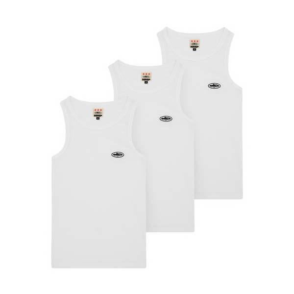 HMP ESSENTIALS TANK TOP [3PK] [WHITE] – CRTZRTW