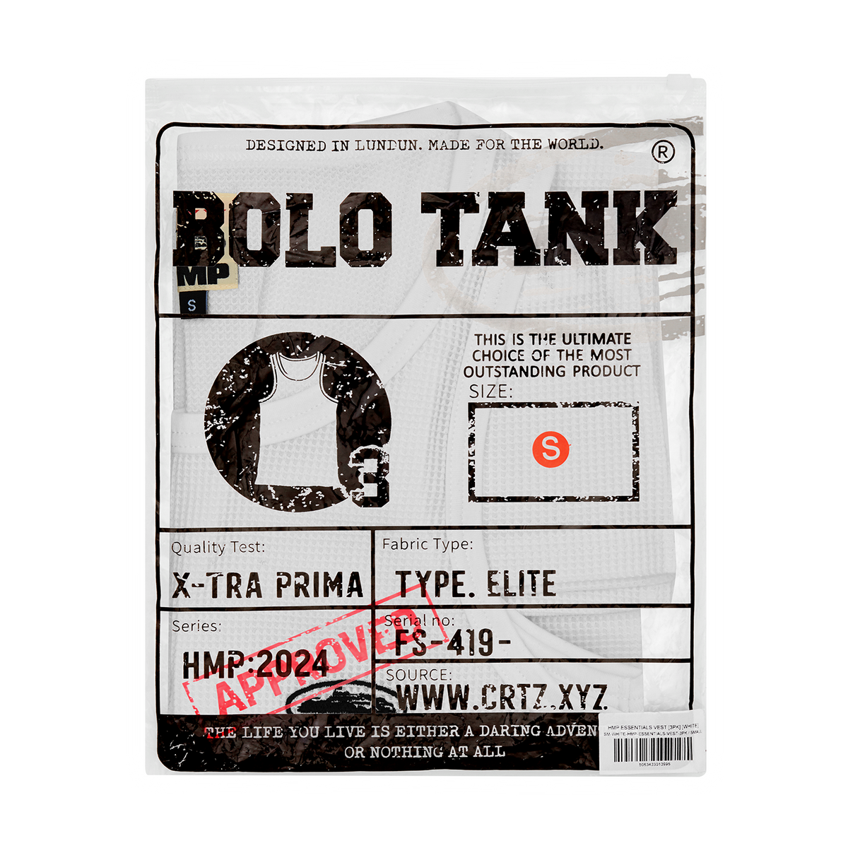 HMP ESSENTIALS TANK TOP [3PK] [WHITE] – CRTZRTW