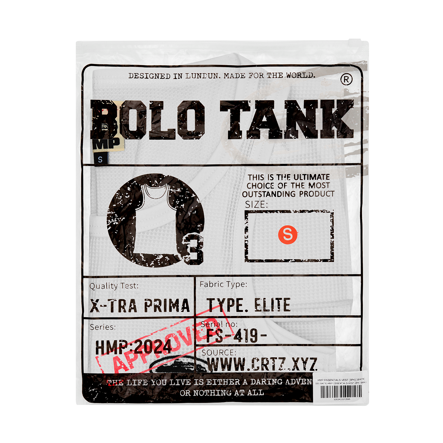 HMP ESSENTIALS TANK TOP [3PK] [WHITE] – CRTZRTW