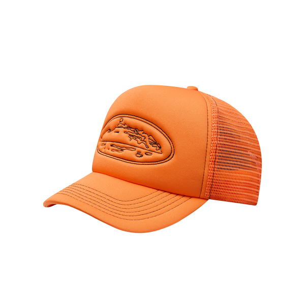 ISLAND OUTLINE TRUCKER HAT [ORANGE] – CRTZRTW