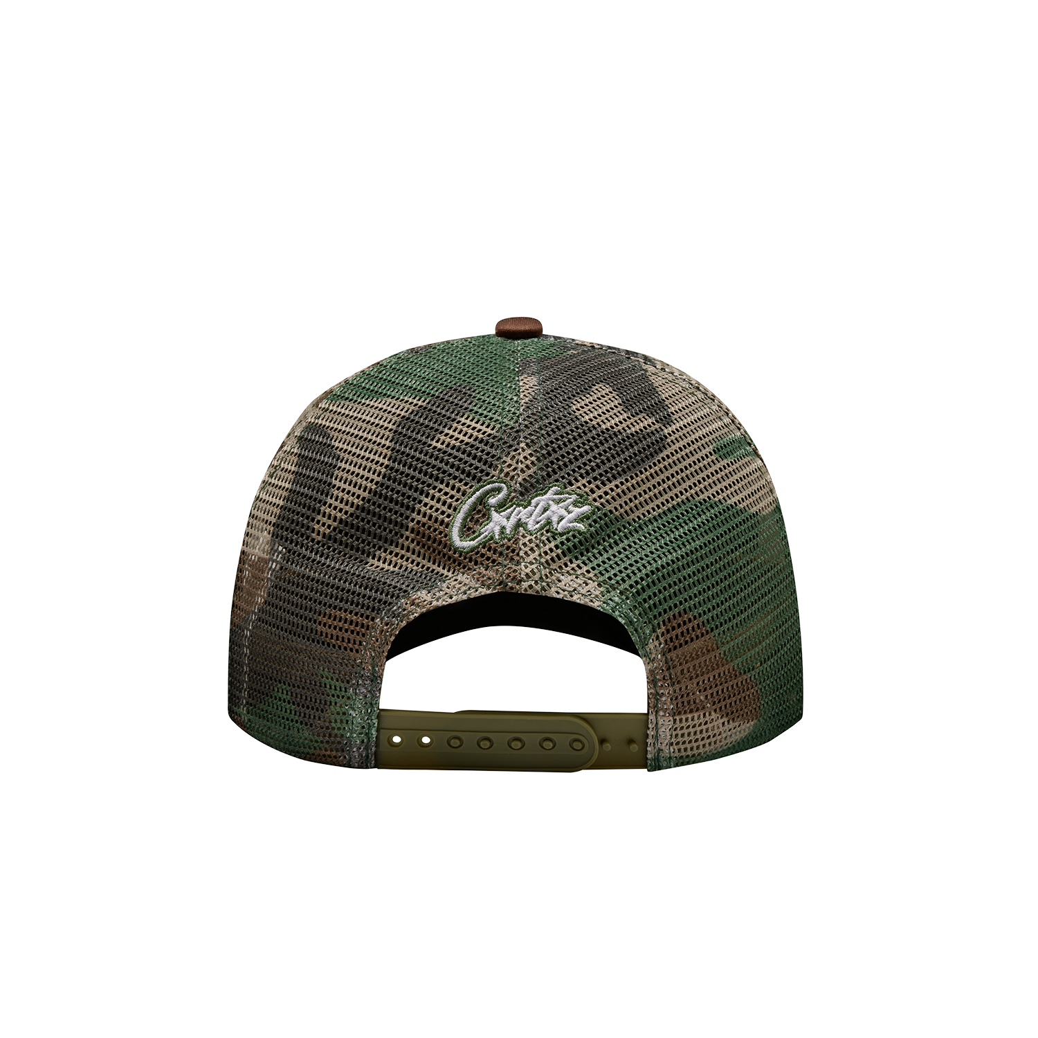 ISLAND PUFF PRINT TRUCKER HAT [WOODLAND CAMO]
