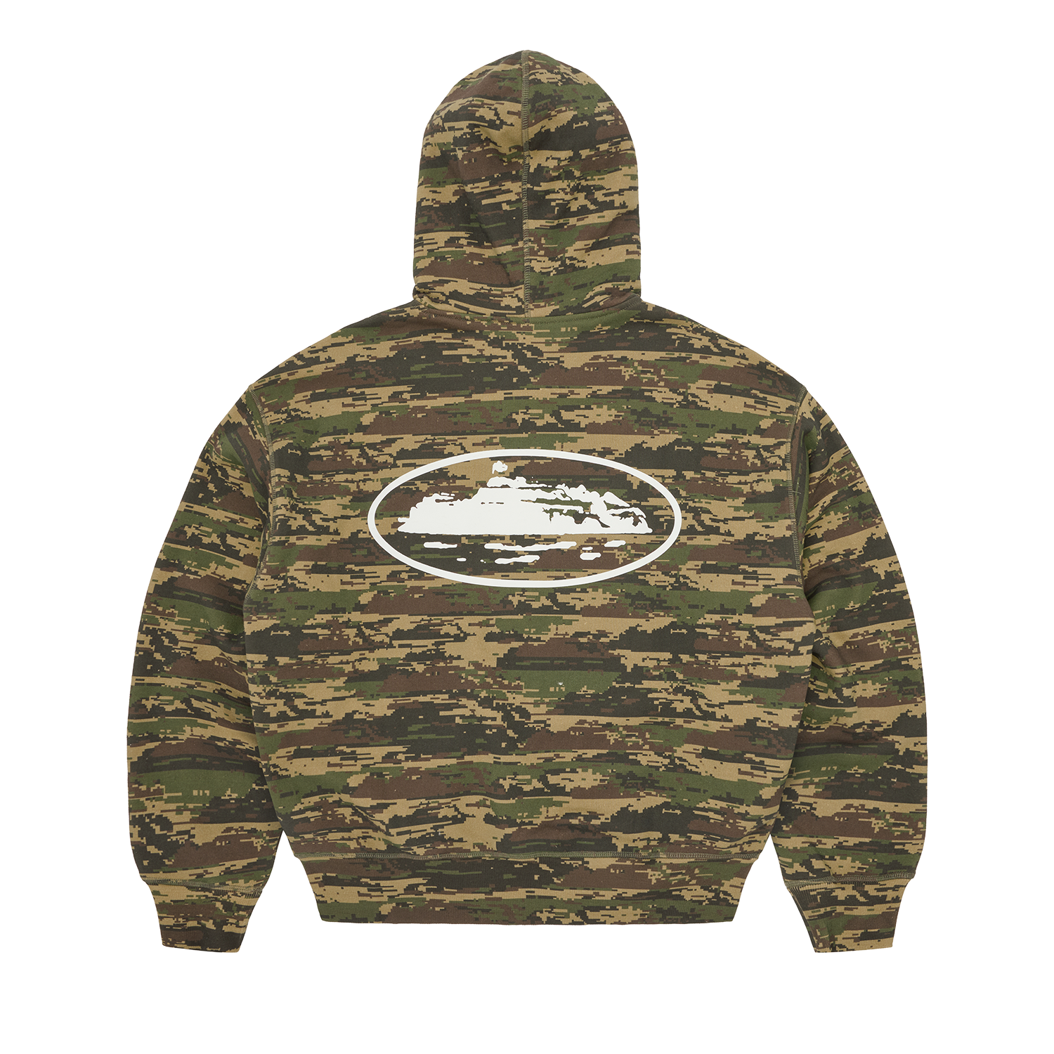 ISLAND PUFF PRINT ZIP HOODIE [DIGI CAMO]