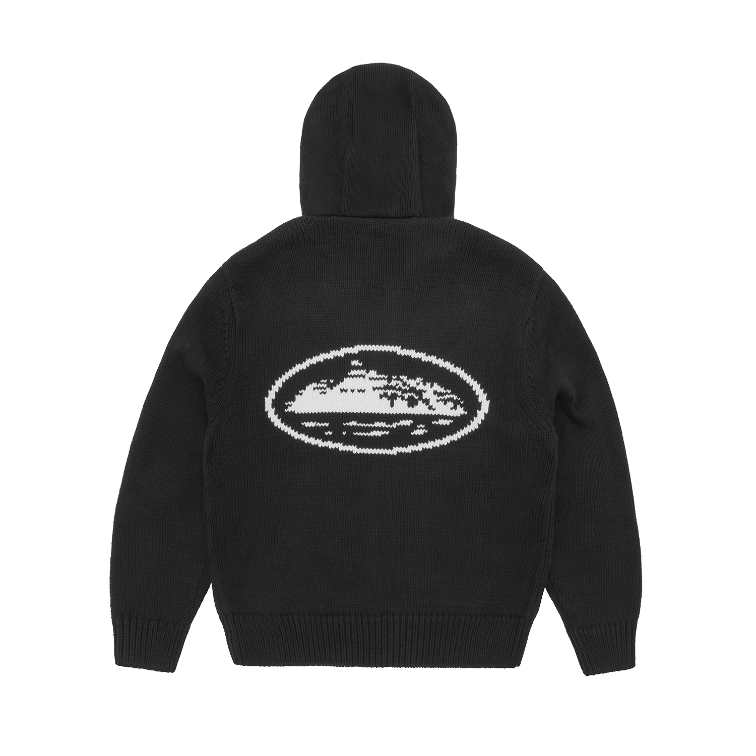 ALCATRAZ HEAVY KNIT ZIP HOODIE [BLACK] – CRTZRTW