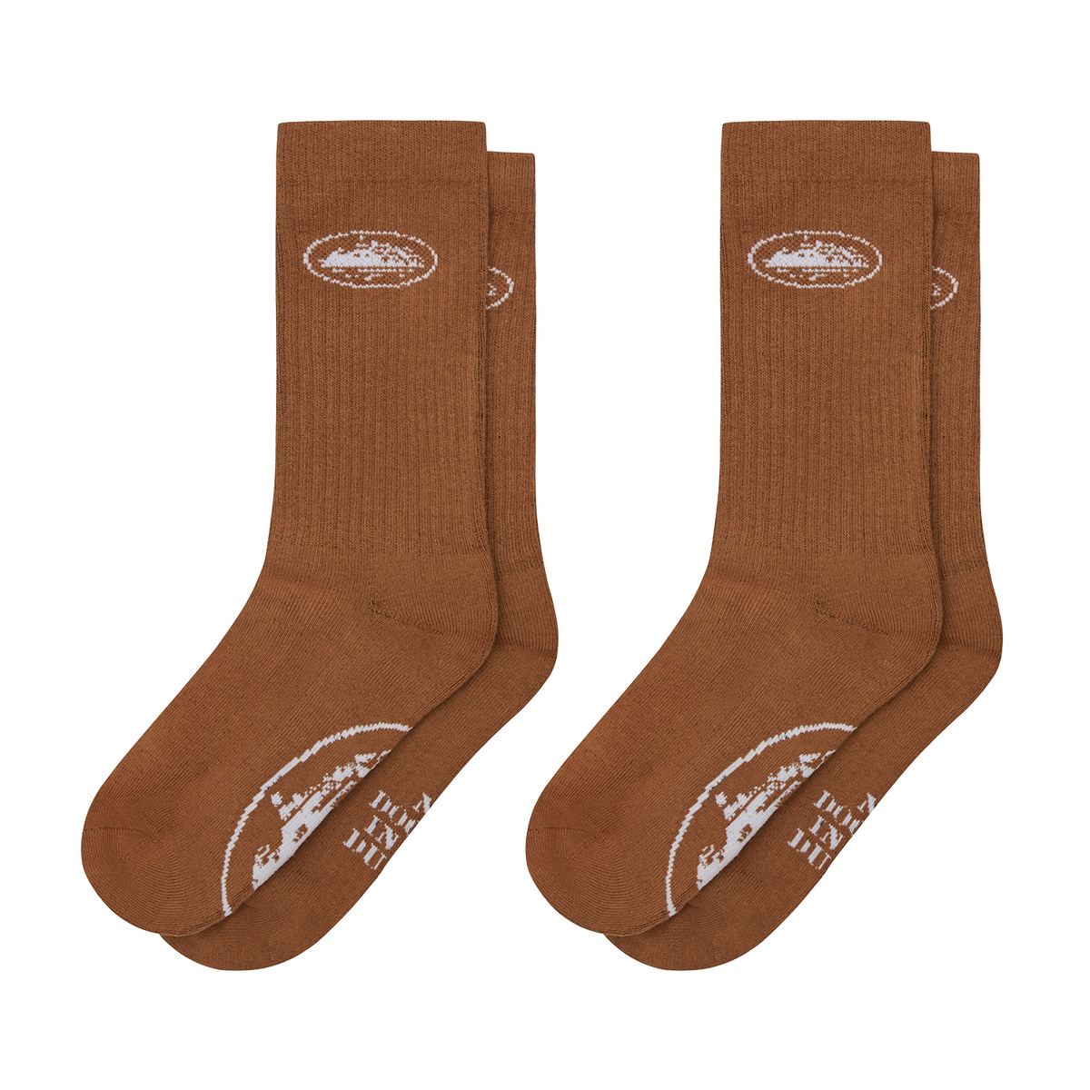 BROWN ALCATRAZ SOCKS [2 PACK]