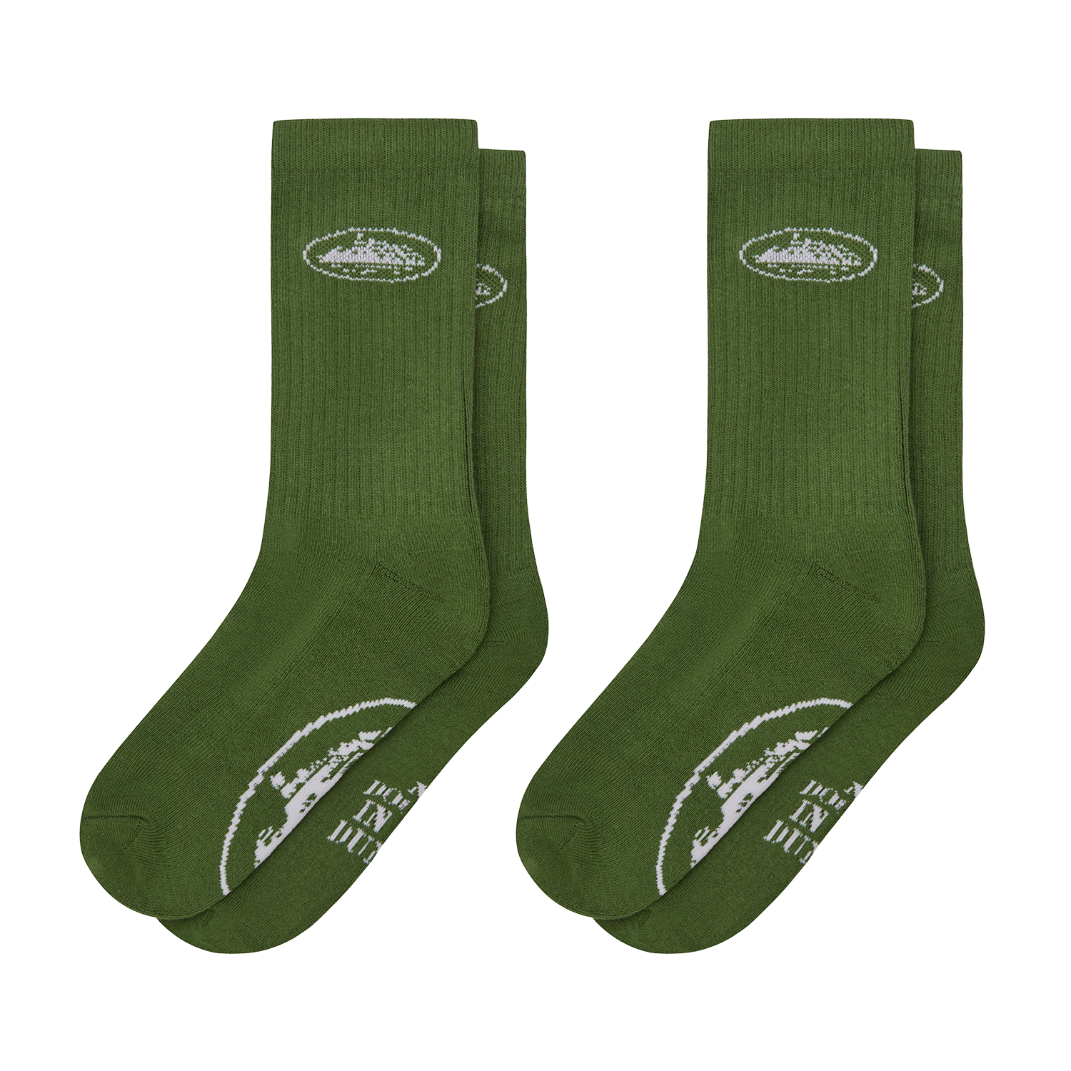 GREEN ALCATRAZ SOCKS [2 PACK]
