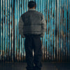 COLLAR BOLO DOWN JACKET [BLACK PLAID]
