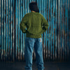 CROCHET APPLIQUE KNIT CREW [KHAKI]