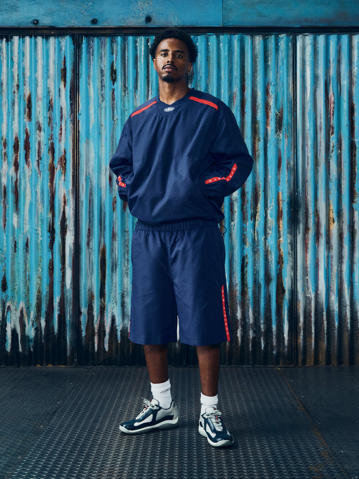 ROSSA WINDBREAKER [NAVY]