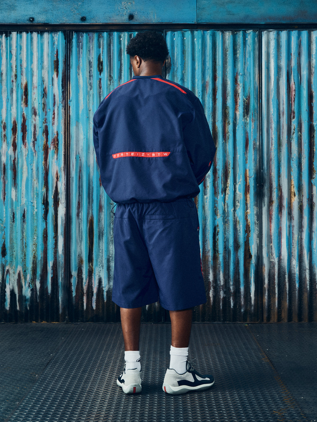 ROSSA WINDBREAKER [NAVY]