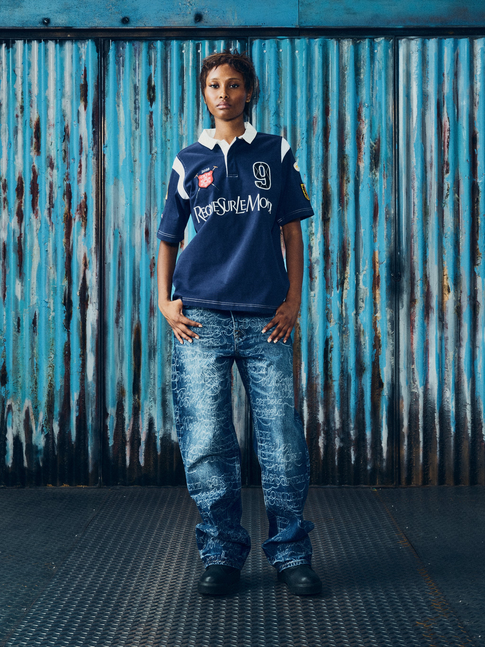 ALPINE POLO SHIRT [RSLM NAVY]
