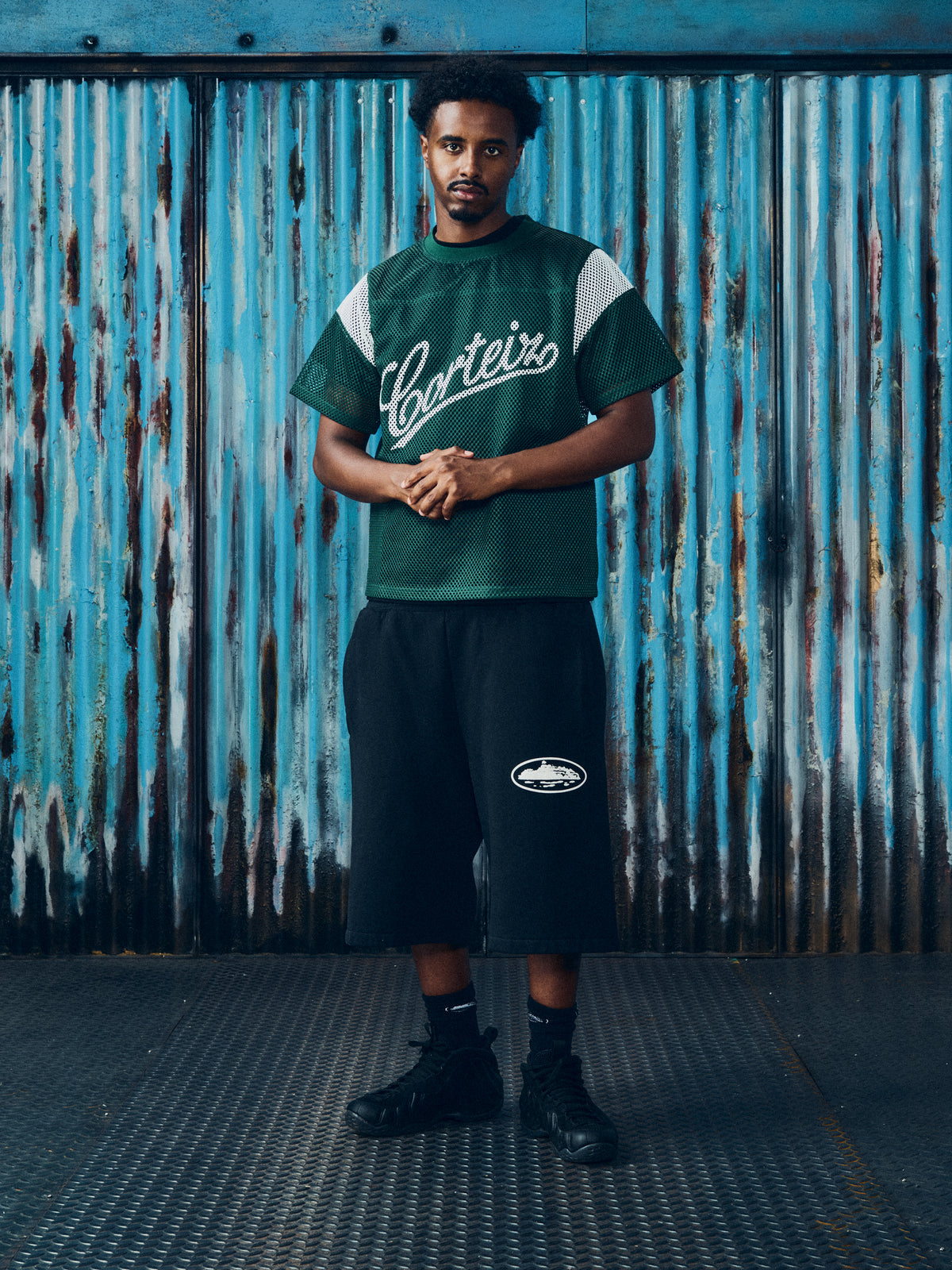 OPEN MESH PANEL JERSEY [FOREST GREEN]