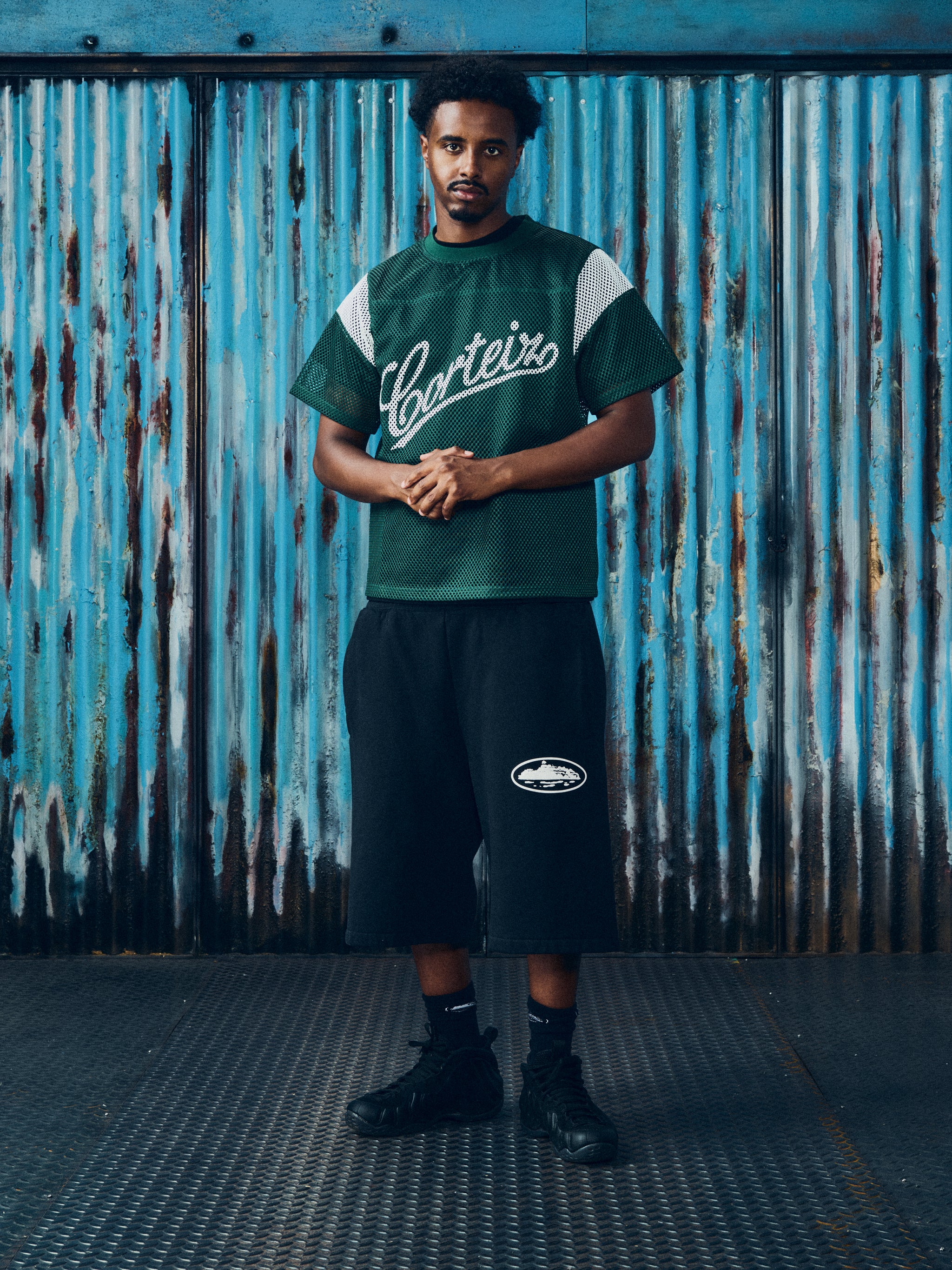 OPEN MESH PANEL JERSEY [FOREST GREEN]