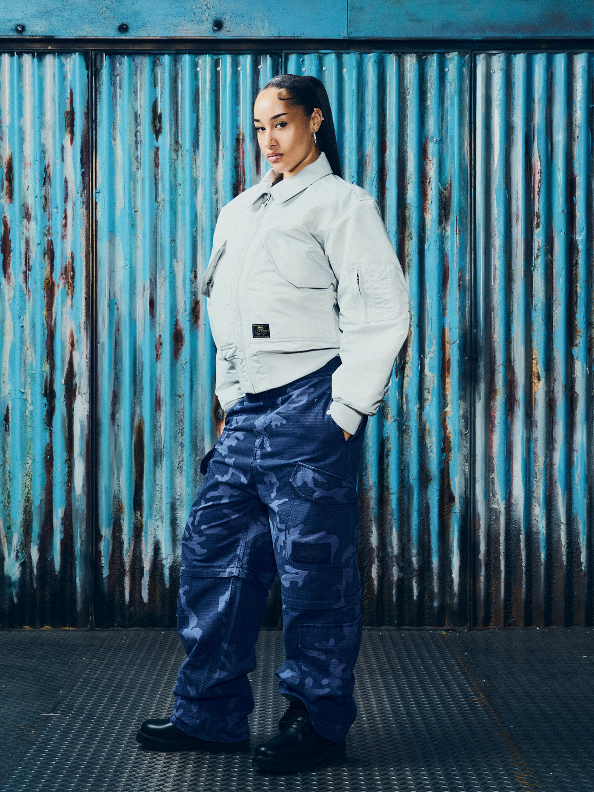 ALCATRAZ BOMBER JACKET [SILVER]