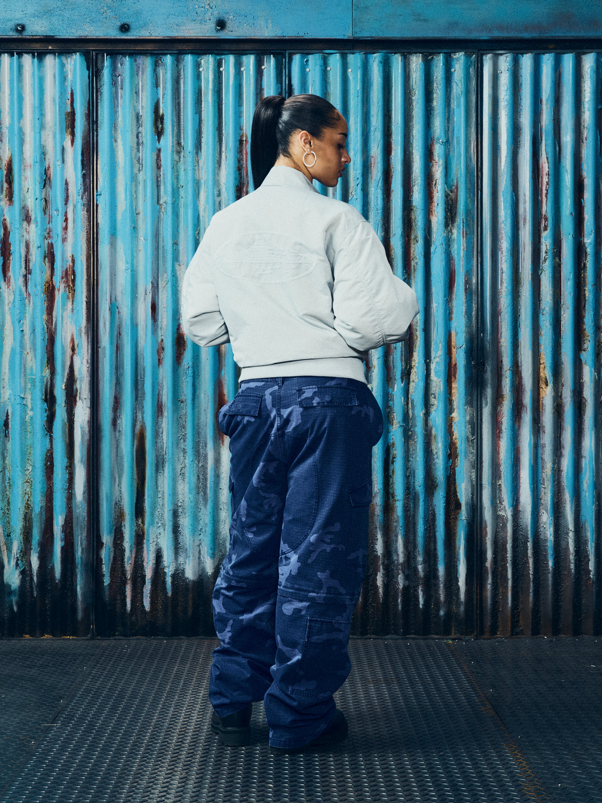 ALCATRAZ BOMBER JACKET [SILVER]
