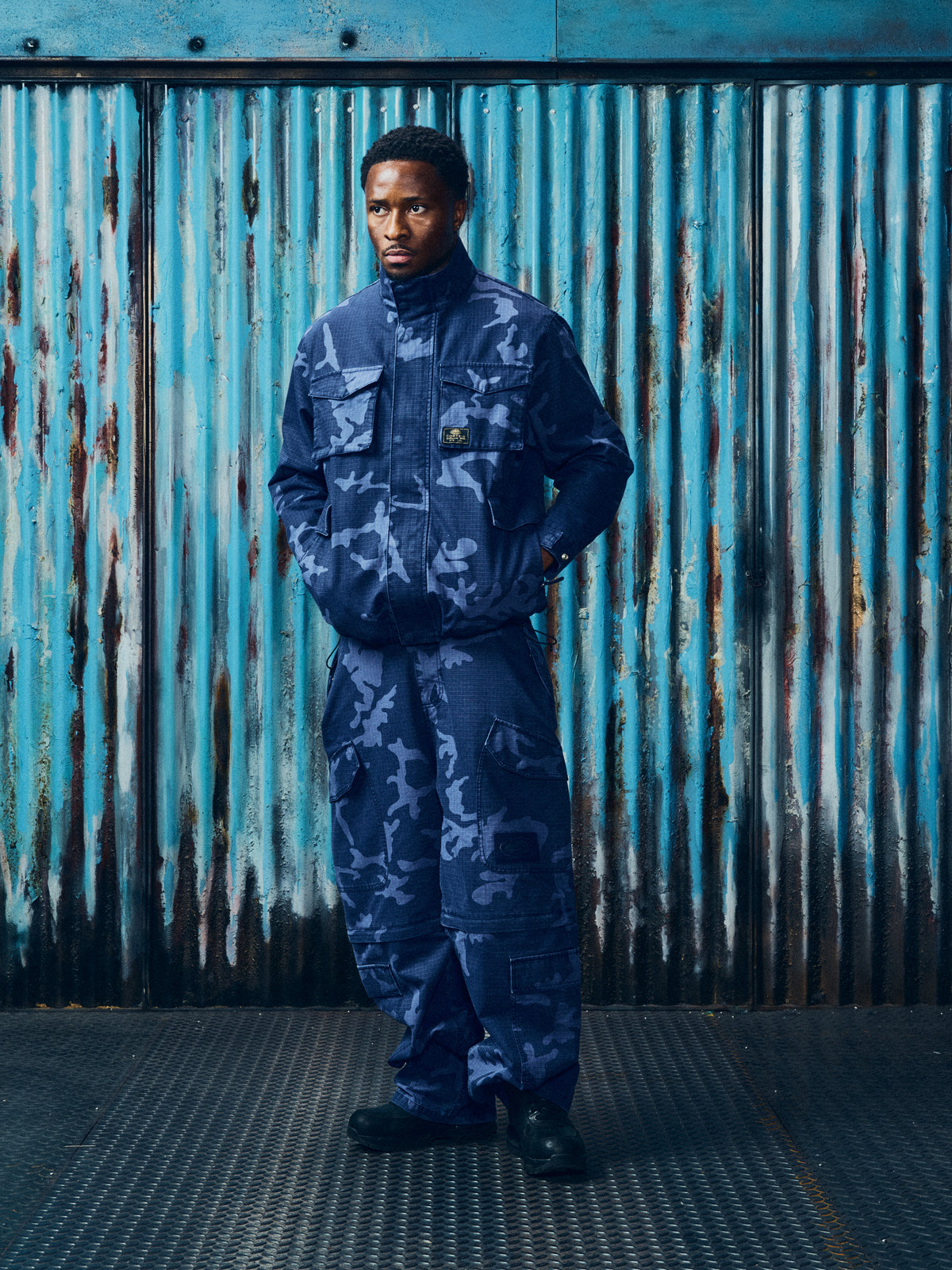 GUERILLAZ FIELD JACKET [INDIGO CAMO]