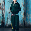 LUNDUN STITCH OPEN HEM SWEATPANT [FOREST / YELLOW]