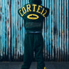 LUNDUN STITCH ZIP HOODIE [FOREST / YELLOW]