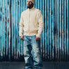 VVS RIB KNIT ZIP UP [NATURAL]