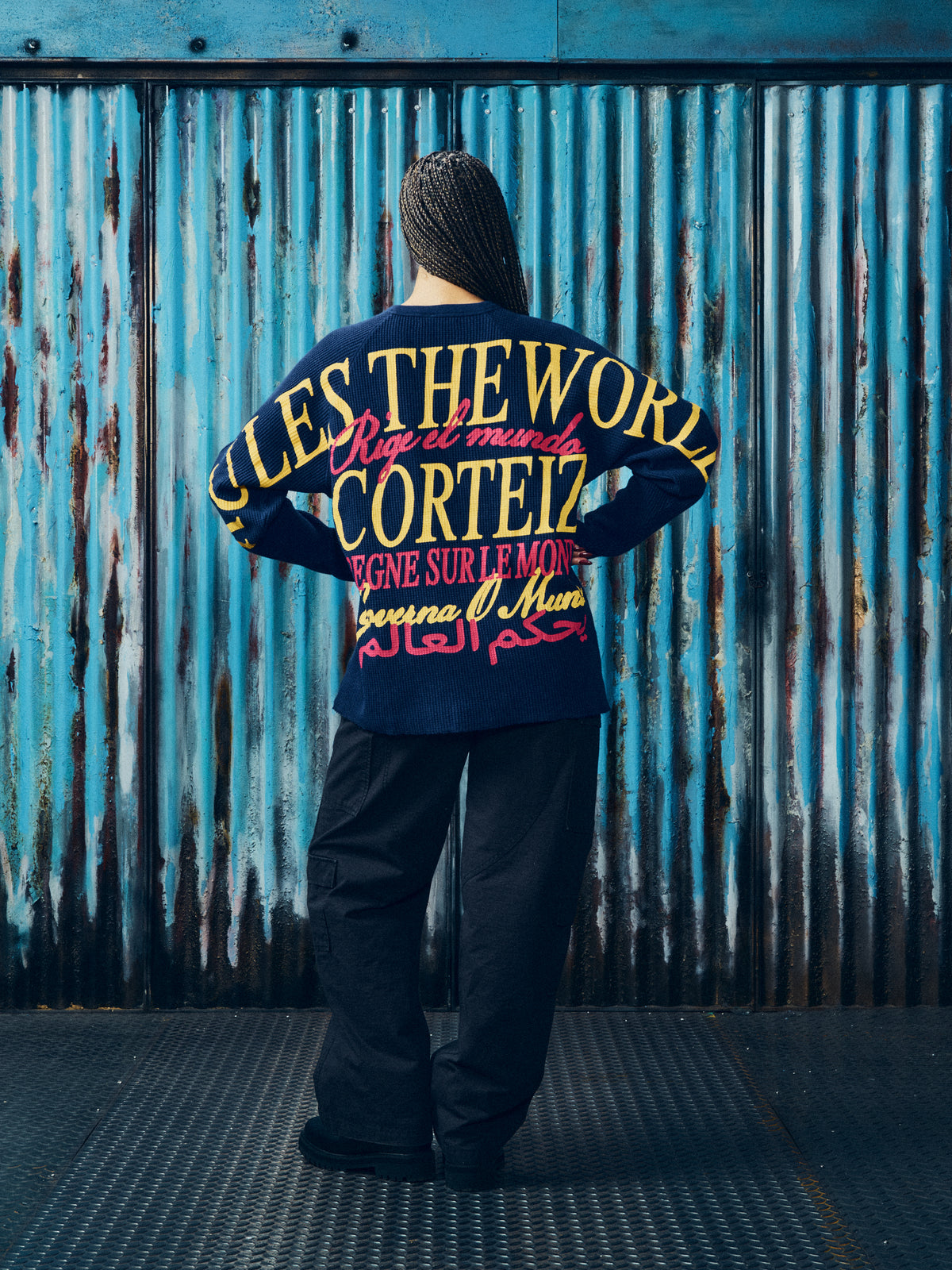 WORLDWIDE WAFFLE THERMAL [NAVY]