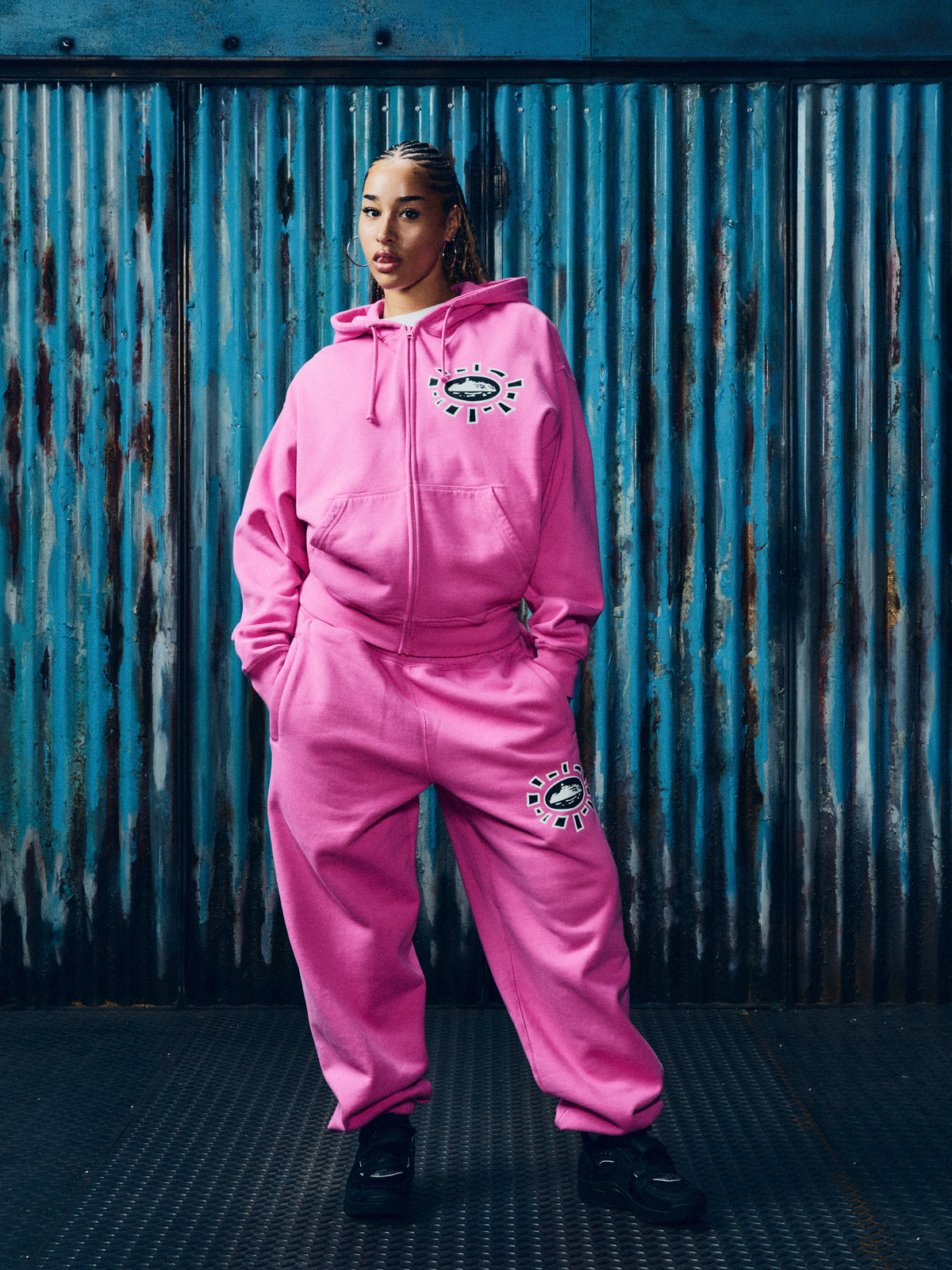 ALWEIZ ZIP HOODIE [PINK]